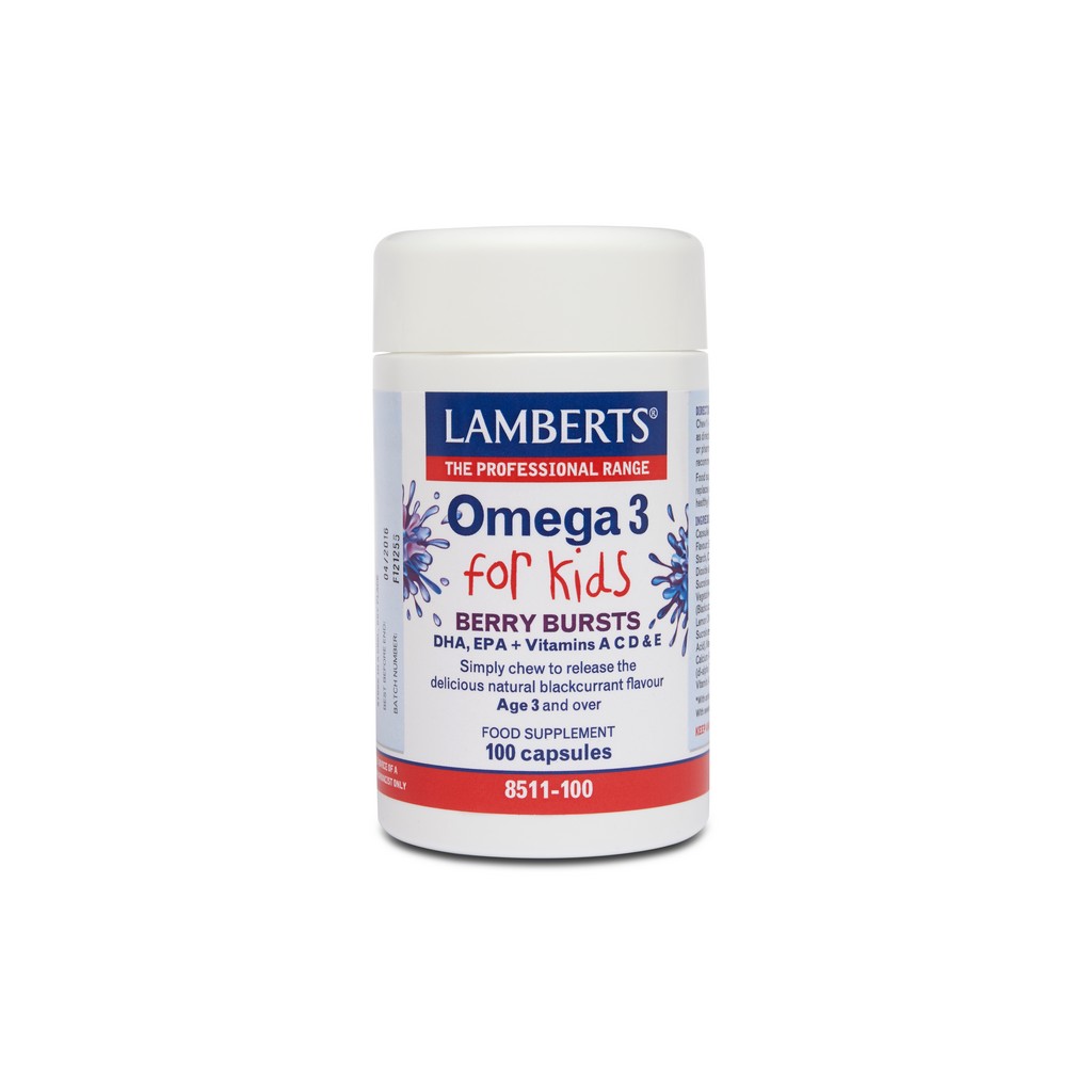 Lamberts Berry Bursts Omega 3 For Kids 100 Capsules