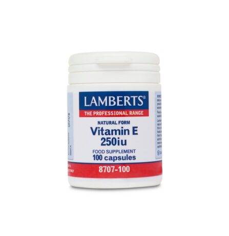 Lamberts Natural Vitamin E 250 I.U. 100 Capsules