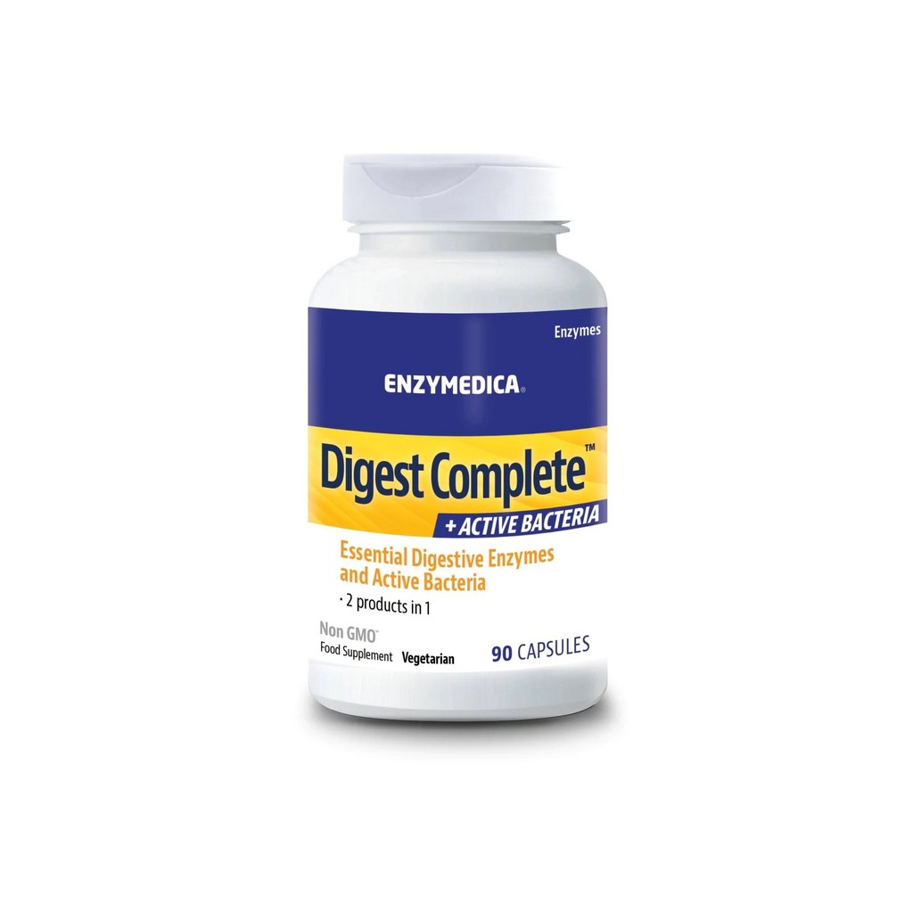 Enzymedica Digest Complete + Active Bacteria 90 Capsules