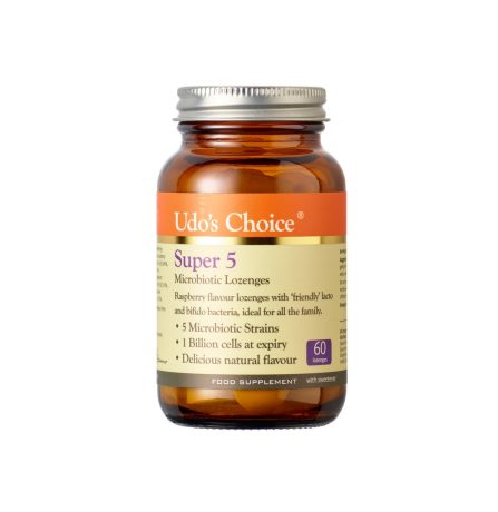 Udo's Choice Super 5 Microbiotics 60 Lozenges