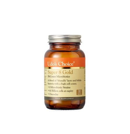 Udo's Choice Super 8 Gold Microbiotics 30 Capsules