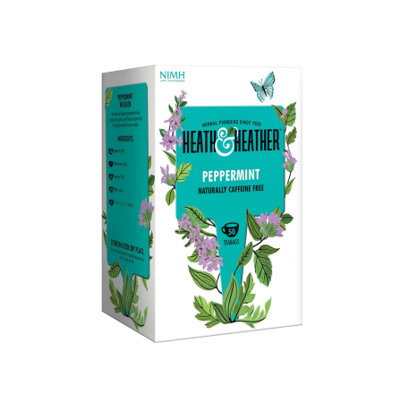 Heath & Heather Peppermint 50 Tea Bags