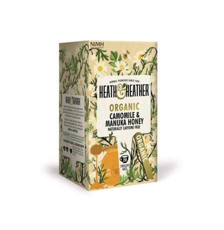 Heath & Heather Organic Camomile with Manuka Honey 20 Tea Bags