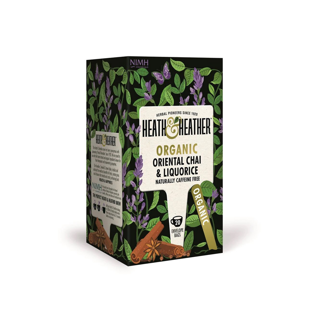 Heath & Heather Organic Oriental Chai & Liquorice 20 Tea Bags