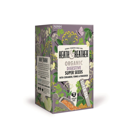 Heath & Heather Organic Digestive Super Seeds 20 Tea Bags