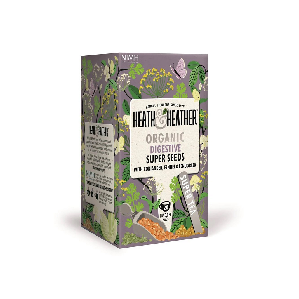 Heath & Heather Organic Digestive Super Seeds 20 Tea Bags
