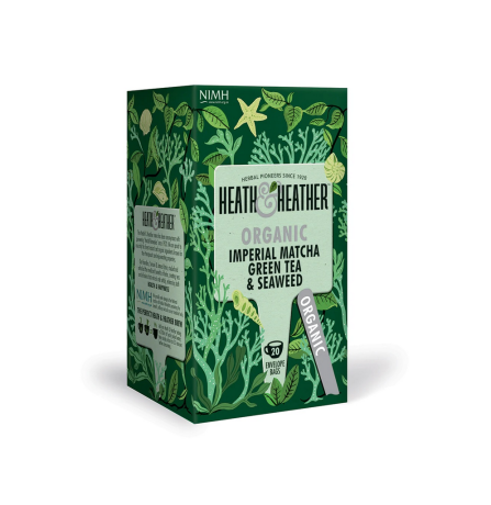Heath & Heather Organic Super Green Tea Matcha & Seaweed 20 Tea Bags