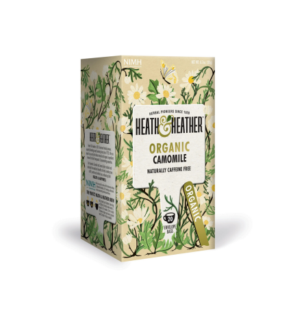 Heath & Heather Organic Camomile 20 Tea Bags