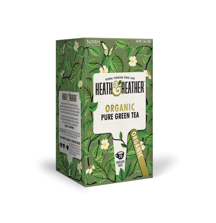 Heath & Heather Organic Green Tea 20 Tea Bags