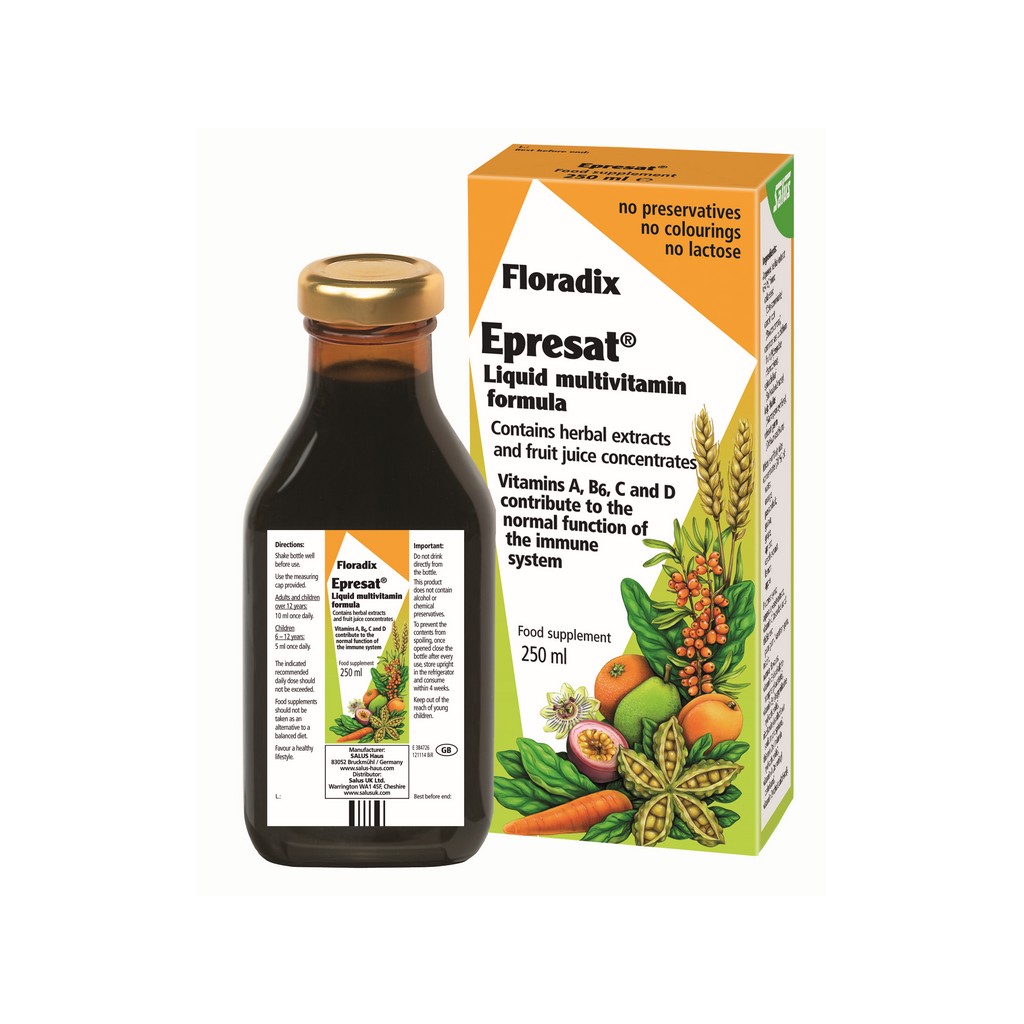 Floradix Epresat Multivitamin & Herbal Formula 250ml