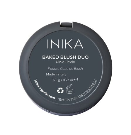 INIKA Baked Blush Duo Pink Tickle 6.5g - Image 2