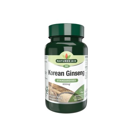 Natures Aid Korean Ginseng 40mg 90 Tablets