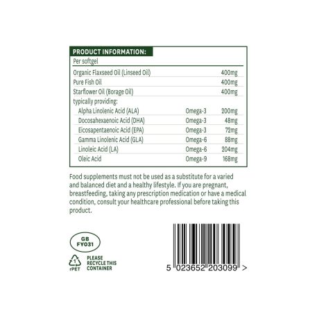 Natures Aid Complete EFA 90 Softgels - Image 3