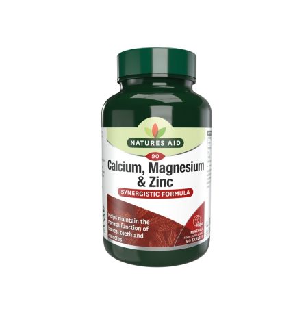 Natures Aid Calcium, Magnesium & Zinc 90 Tablets