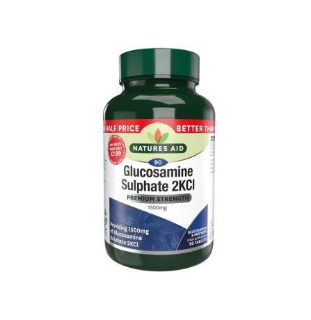 Natures Aid Glucosamine Sulphate 1500mg High Strength Better Than 1/2 Price! 90 Tablets