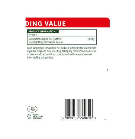 Natures Aid Glucosamine Sulphate 1500mg High Strength Outstanding Value! 180 Tablets - Image 3
