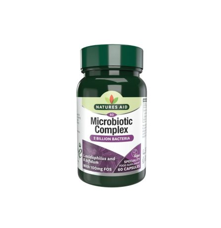 Natures Aid Probiotic Complex with Bifidus and FOS 60 Capsules