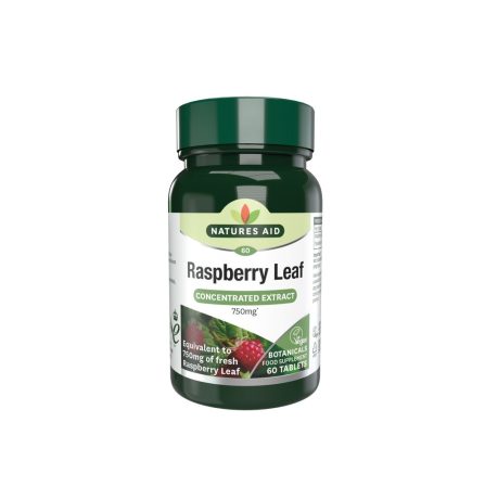 Natures Aid Raspberry Leaf 375mg 60 Tablets