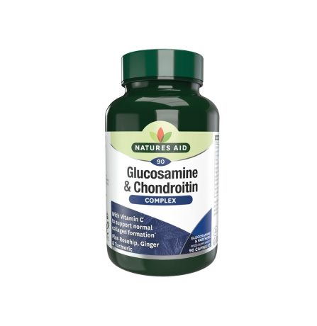 Natures Aid Glucosamine 500mg & Chondroitin 100mg Complex 90 Capsules