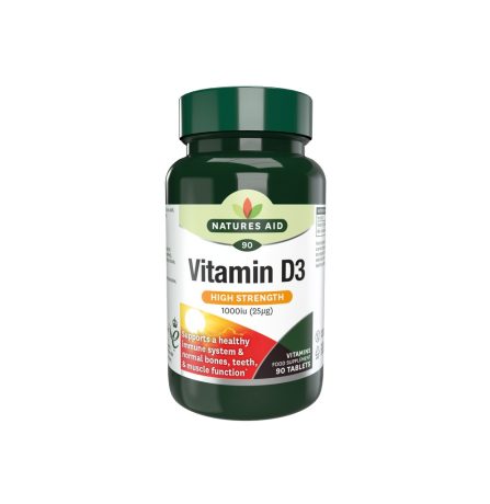 Natures Aid Vitamin D3 1000iu 90 Tablets