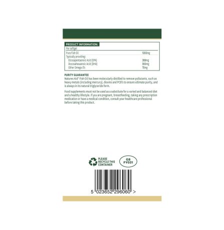 Natures Aid Super Strength Omega-3 60 Softgels - Image 3