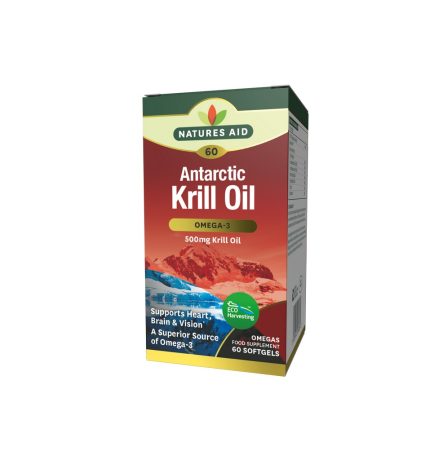 Natures Aid Krill Oil 500mg 60 Softgels