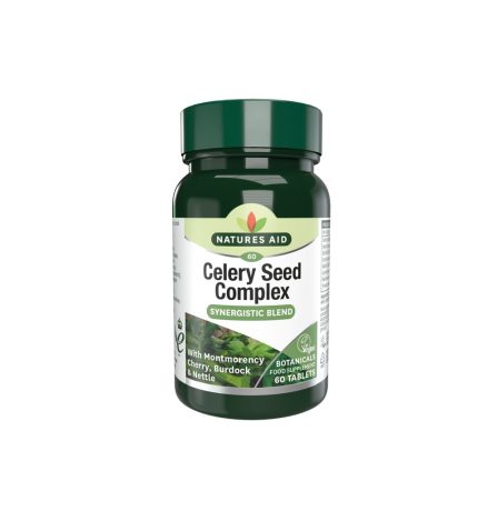 Natures Aid Celery Seed Complex with Montmorency Cherry, Burdock & Nettle 60 Tablets