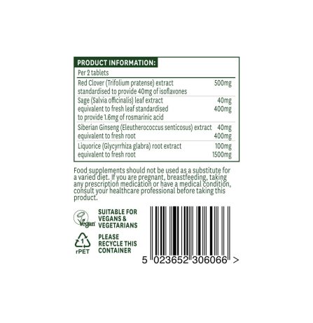 Natures Aid Red Clover Complex with Sage, Siberian Ginseng & Liquorice - Image 3