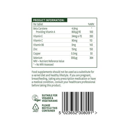 Natures Aid Selenium 200ug with Zinc and vitamins A, C & E 90 Tablets - Image 3