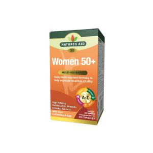 Natures Aid Women's 50+ Multi-Vitamins & Minerals with Superfoods 30 Capsules