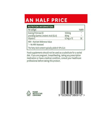 Natures Aid Evening Primrose Oil 1000mg Better Than 1/2 Price! - Image 3