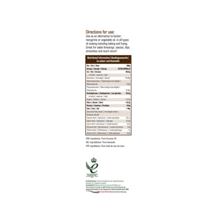 Natures Aid Coconut Oil Liquid 250ml - Image 2
