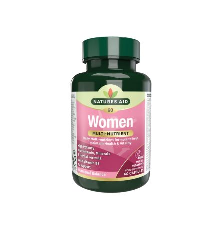 Natures Aid Women's Multi-Vitamins & Minerals with Superfoods 60 Capsules - Image 2