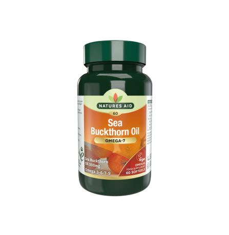 Natures Aid Sea Buckthorn Oil 500mg 60 Softgels - Image 2