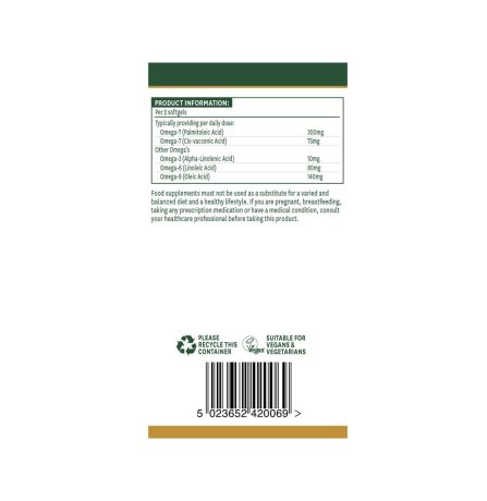 Natures Aid Sea Buckthorn Oil 500mg 60 Softgels - Image 4