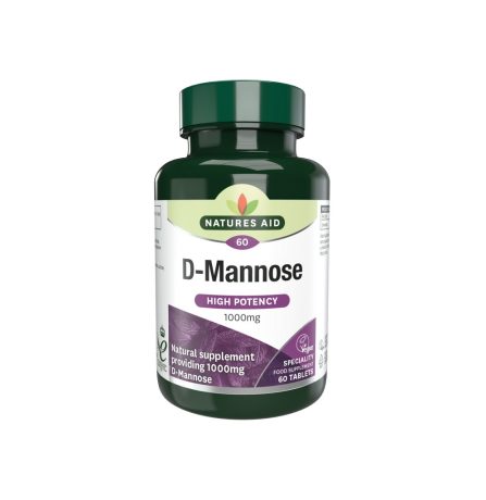 Natures Aid D-Mannose 1000mg 60 Tablets
