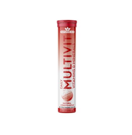 Natures Aid Daily Multivitamin & Mineral Effervescent 20 Tablets