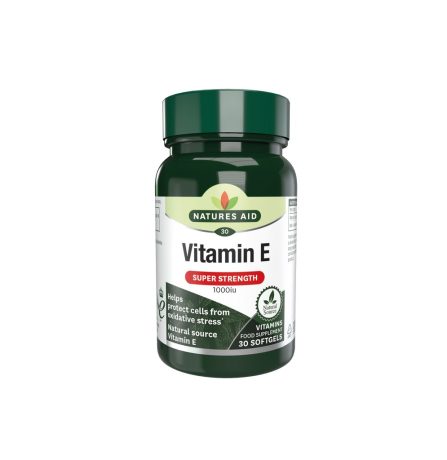 Natures Aid Vitamin E 1000iu Natural Form 30 Softgels