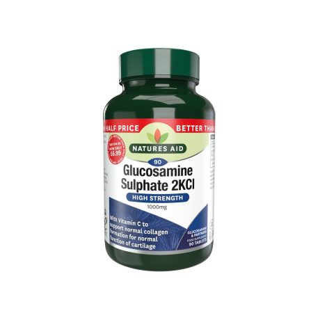 Natures Aid Glucosamine Sulphate 1000mg Better Than 1/2 Price! 90 Tablets