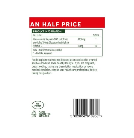 Natures Aid Glucosamine Sulphate 1000mg Better Than 1/2 Price! 90 Tablets - Image 3