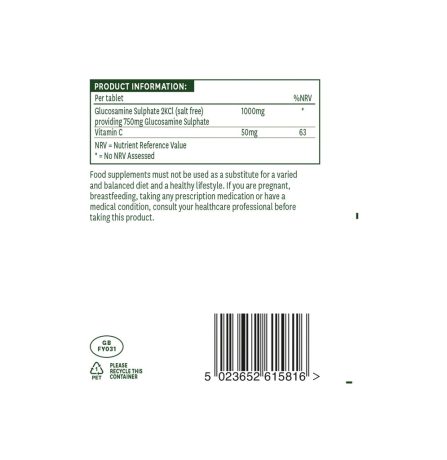 Natures Aid Glucosamine Sulphate 1000mg Outstanding Value! 180 Tablets - Image 3