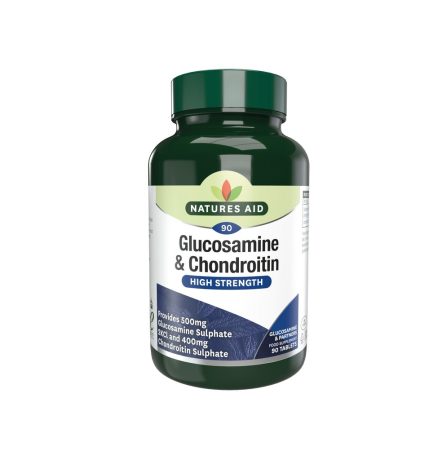 Natures Aid Glucosamine Sulphate 500mg & Chondroitin 400mg 90 Tablets