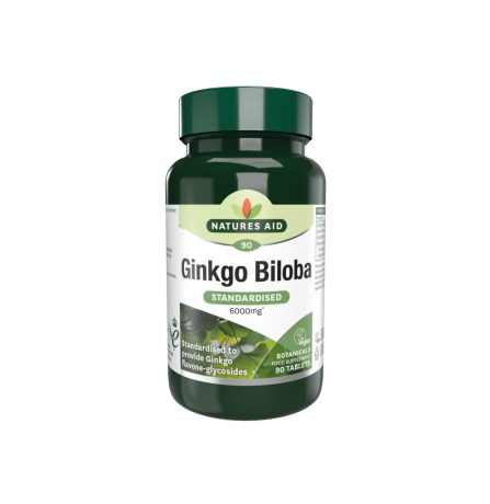 Natures Aid Ginkgo Biloba 120mg 90 Tablets