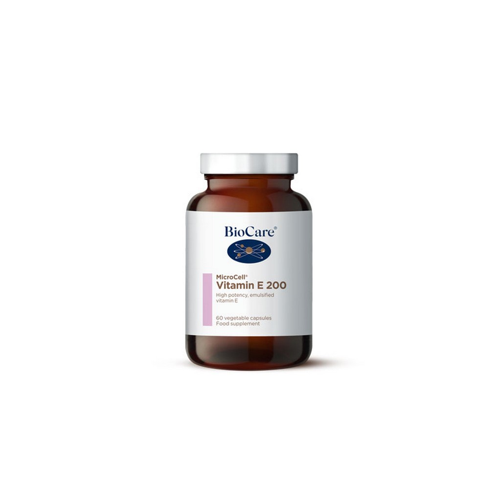 BioCare MicroCell Vitamin E 200iu 60 Veg Capsules