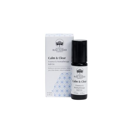Australian Bush Flower Essences Calm & Clear Essence and Aromatherapy Roll-On 10ml