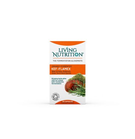 Living Nutrition Organic Fermented Kef-flamex 60 Caps