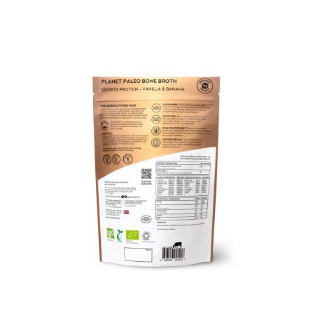 Planet Paleo Organic Bone Broth Sport Protein - Vanilla & Banana - Image 2