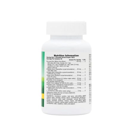 Nature's Plus Animal Parade Tummy Zyme 90 Chewables - Image 2