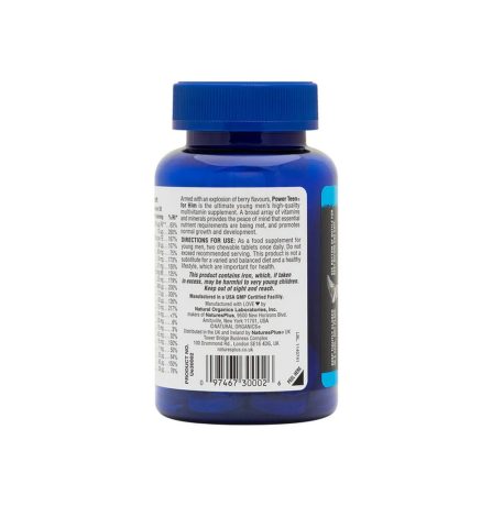 Nature's Plus Power Teen (His) 60 Chewables - Image 3