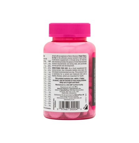 Nature's Plus Power Teen (Hers) 60 Chewables - Image 2